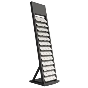 Marble Decor Display Dish Stand with Slatwall Panel Inserts and Metal Slatwall Panel