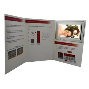 Marketing Tool Customized LCD Video Brochure Card Video Print