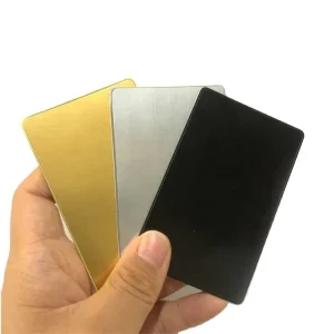 Matte Black 216 NFC Card with Mini Tag Plain Blank RFID Communication Interface 13.56MHz Frequency