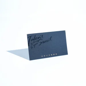 Matte Black Business Card Silk Screen Personalized Business Card