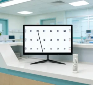 Medical Portable Remote controlled Eye Chart Ophthalmic LCD Auto Visual Acuity Chart