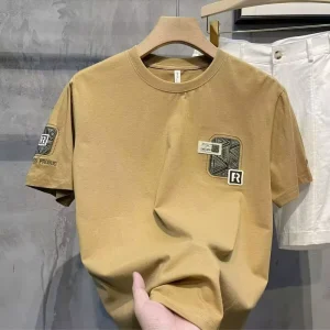 Men’s Summer Short Sleeve Slim-Fit Printed T-Shirt