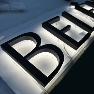 Metal Acrylic Sign 3D Led Sign Business Building Signage Beauty Salon Wall Logo Channel Letter