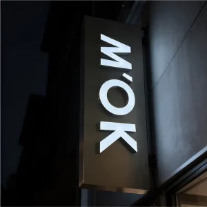 Metal LED Illuminated Letters Custom Storefront Advertising Signage
