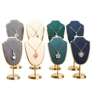 Metal Pendant Display Props Custom Made Vertical Necklace Jewelry Showcase Display Stand