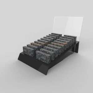 Metal Portable Desktop Product Sample Display Stand with 10 Shelves