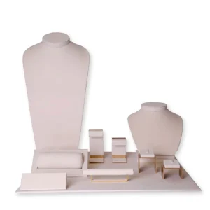 Microfiber Jewelry Display Stand Set