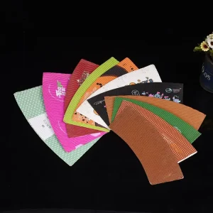 Milk Tea Cup Cover Heat Insulation Coffee Cup Cover Hot Drink Corrugated Cup Cover