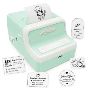 Mini Thermal Label Printer N21 Inkless 48mm Width for Handmade Small Business Etsy Product Sticker Making