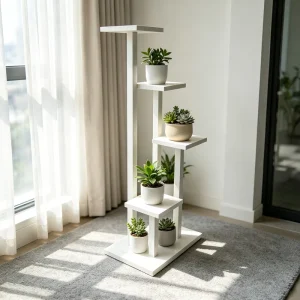 Minimalist Multi Layer Plant Display Rack Stable Base Flower Pot Stand for Multiple Plants Potted Organizer