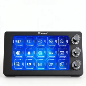 MiraBox M3 Video Editing Controller with LCD Shortcut Keys for Creative Workflow and Content Creation