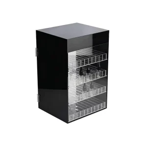 Modern Acrylic Display Stand Sleek Lines Clear Material Enhances Retail Aesthetic While Showcasing Devices and Related Accessories