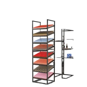 Modern Customized for Beauty Salon Retail Store Display Rack Stand Metal Construction Freestanding for Cosmetic Accessories