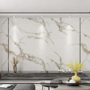 Modern Design High Quality Fireproof Waterproof Soundproof SPC Background Wall Panels UV Coating for Bedroom Hotel Commerce