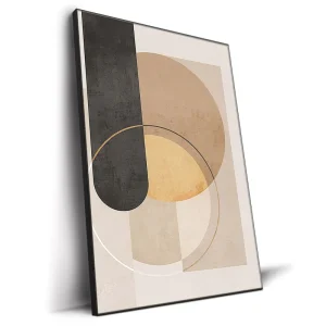 Modern Geometrical Aesthetic Print Pictures Original Design Poster Canvas Painting 4 Panels Wall Art Painting for Decor
