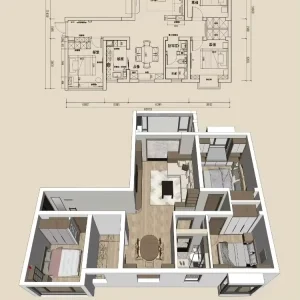 Modern Interior Design for Luxury Villas and Showrooms with Bespoke Layouts, 3D Rendering, and FF&E Selection