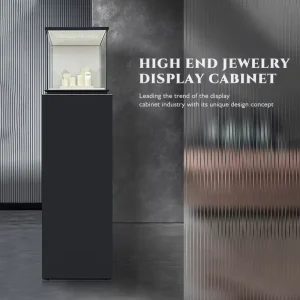 Modern Jewelry Shop Fitting Furniture Glass Jewelry Showcase LED Lighting Display Cabinet