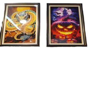 Modern Landscape Framed 3D Paper Posters Custom Printed Cartoon Character Handmade Eco Friendly