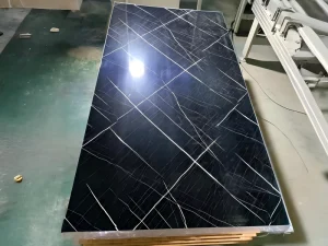 Modern Living Room TV Background Wall Panel Luxury Stone Design SPC UV Board PVC Marble Sheet Decor