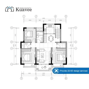 Modern Luxury Villa Hotel Custom 3D Rendering Services House Bedroom 2D 3D Rendering Home Interior Design Drawings