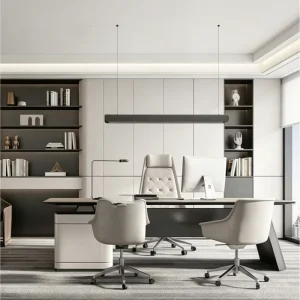 Modern Office Interior Design Service Graphic Design Custom Space Planning for Commercial Workplaces Eco Friendly Durable