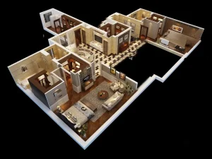 Modern Residential Space Planning Service All in one Interior Design Package Floor Plan and Construction Blueprints