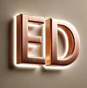 Modern Shop Wall Decor Backlit Storefront Sign Waterproof Stainless Steel Logo Led Illuminated Signage for Business and Office
