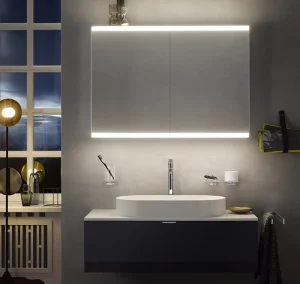 Modern Smart Dressing Mirror With Cabinet Sensor Switch Mirror Cabinet for Bathroom LED Cabinet
