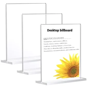 Modern T Shape Octagonal Acrylic Display Rack Pull Out Design for Weddings Events Retail Display Stand