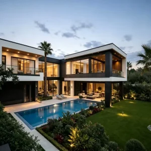 Modern Villa Mansion Architectural Design Services 3D Rendering Floor Plans Interior Construction Graphic Design