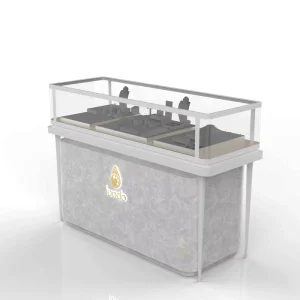 Modern Waterproof LED Jewelry Display Cabinet with MDF Material for Retail Stores and Jewelry Showrooms