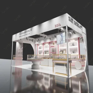 Modern Wig Perfume Jewelry Store Display Stand with Tempered Glass MDF Plywood LED Display Cabinet