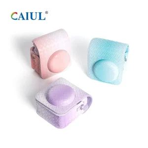 Modern and Fashionable Gradient Woven Pattern Fujiflim Instax Mini 12 Camera Case Soft PU Leather Cover Cute Bag