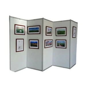 Modular Art Gallery Display Board Movable Folding Partition Art Exhibition Stands Aluminum Trade Show Advertising Durable
