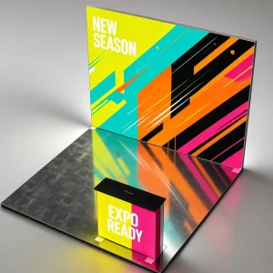 Modular Custom Logo Backlit Exhibition Booth for Brand Expo Stand