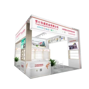 Modular Customizable 6×12 Trade Show Display Booth with Dye-Sublimation Printing