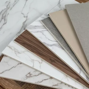Mold proof Fireproof Waterproof PVC Marble Look Eco friendly Sound Absorbing Wall Panel for Household Spa Use 8mm Thick