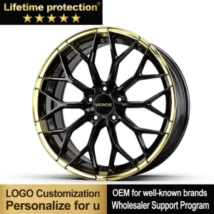 Monoblock Forged Wheels 19 20 21 Inch A6061-T6 Fit BMW M3 M4 G80 G82 5×112 CB66.6 Gloss Black Gold