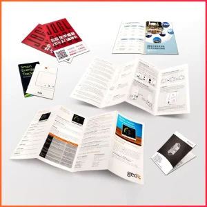 Multi-Fold Business Brochures & Catalogues A4 Size Glossy Coated Paper & Color/BW Printing Custom Logo