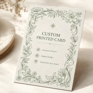 Multi layout Custom Greeting Cards Elegant Hand drawn Floral Frame Art for Versatile Business and Occasion Use