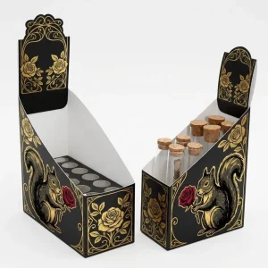 Multi-pack Pre Herbal Roll Tube Packaging Box Custom Logo Dispensary Counter Paper Display Box with Divider