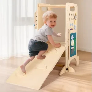 MultiFunctional Interactive Wooden Toddler Preschooler Early Education Activity Set Inspire Explore Create Engage Think for Kids