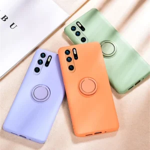 Multicolor Soft Silicone Phone Case for Huawei P20 30 40 Nova 5T I 6 7 8 SE Mate 40 Honor 20 30 Pro Cover With Magnetic