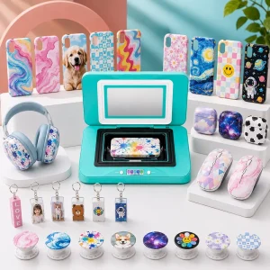 Multifunctional 3D Sublimation Heat Transfer Machine for Custom Phone Cases Earbuds Cover Mouse Keyboard and More