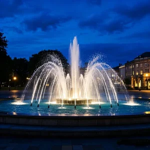 Music Fountain Program CNC Music Fountain Square Fountain Water Pump Small Fountain Stainless Steel Nozzle