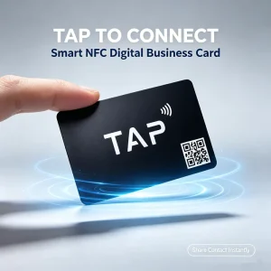 NFC Smart PVC Business & Membership Card with QR Code RFID Waterproof 1K F08 213 215 216 Chip 13.56 MHz Payment & Hotel Use