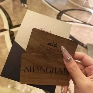 NFC Wood Card 1K Embedded Chip Waterproof 13.56 MHz for Contactless Access Control