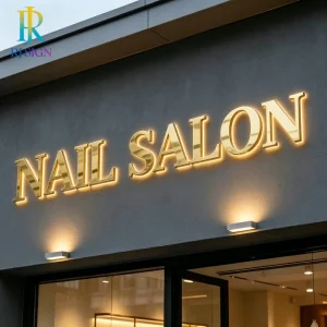 Nail Salon Custom Business Sign 3D Acrylic Backlit Led Sign For Shop Front Advertising Display Branding Signage Board
