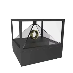 Naked Eye 3D Hologram Pyramid Display 360° LED Floating Projection with Screen Imaging for Commercial