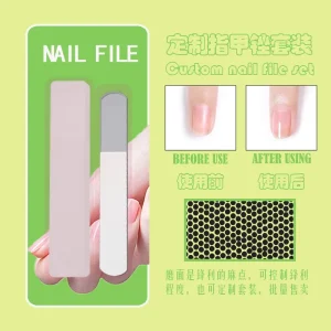 Nano Glass Nail File Colorful Kit with Shining Glass Nail File